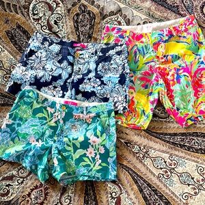 Lilly Pulitzer Colorful Shorts THREE SIZE 12